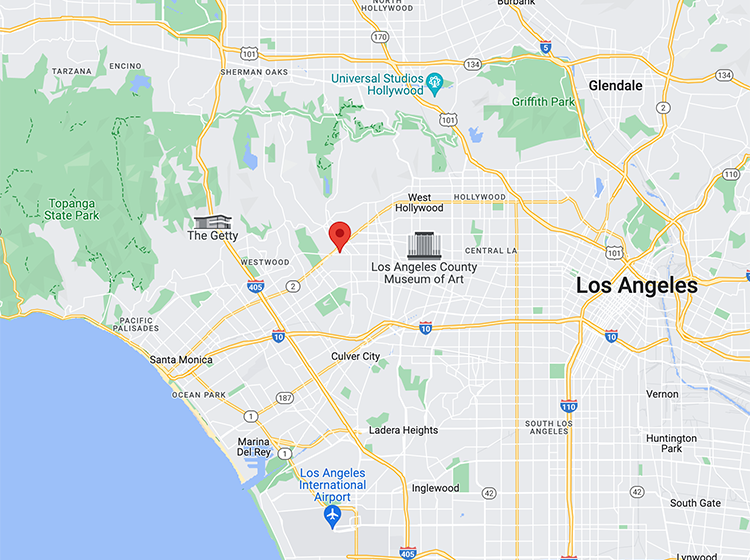 Beverly hills office map