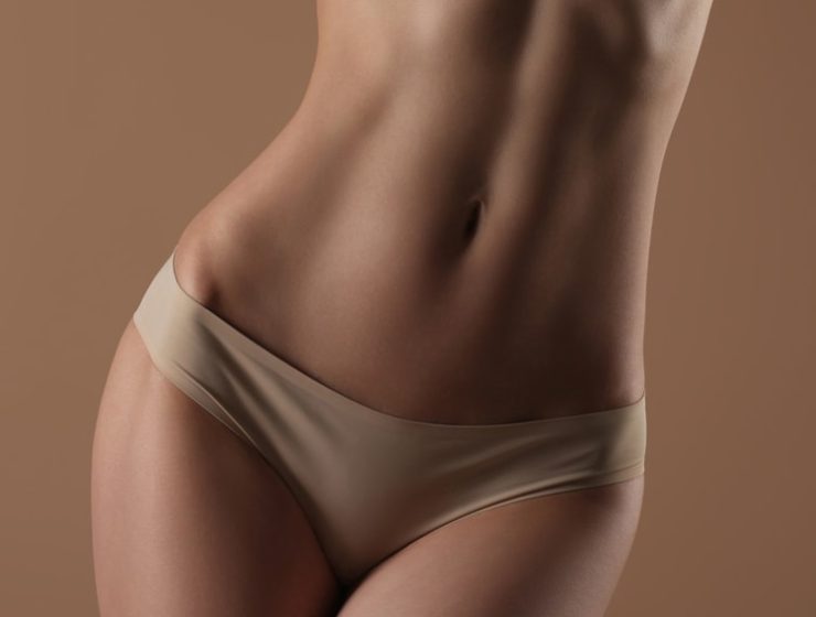 Lower body of a fit woman