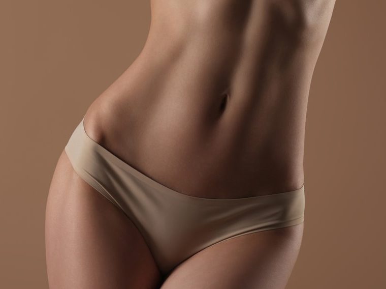 Lower body of a fit woman