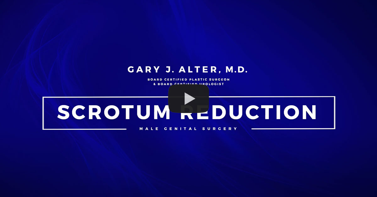 Video link: Scrotum Reduction - Male Genital Surgery