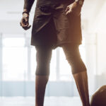 A man working out at the gym